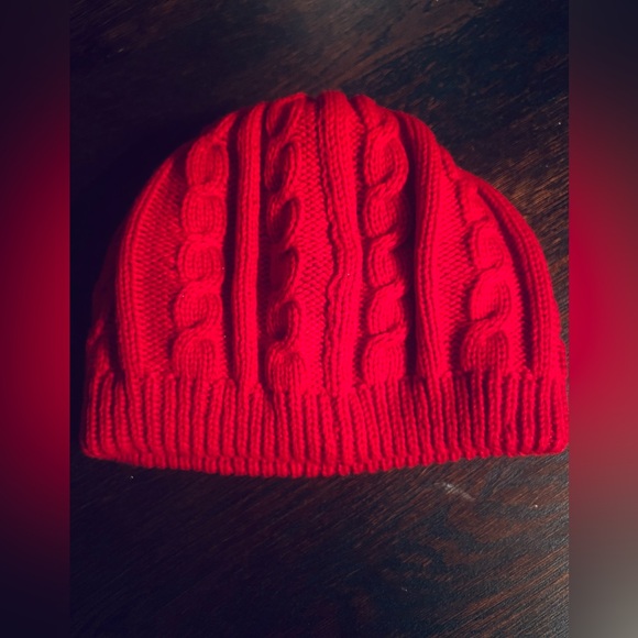 Aris Cherry Red(not red/orange)Knit Hat - Picture 5 of 8